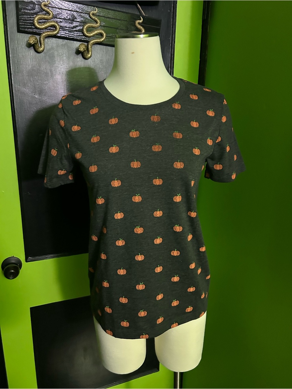 All Over Pumpkin Print Tee
